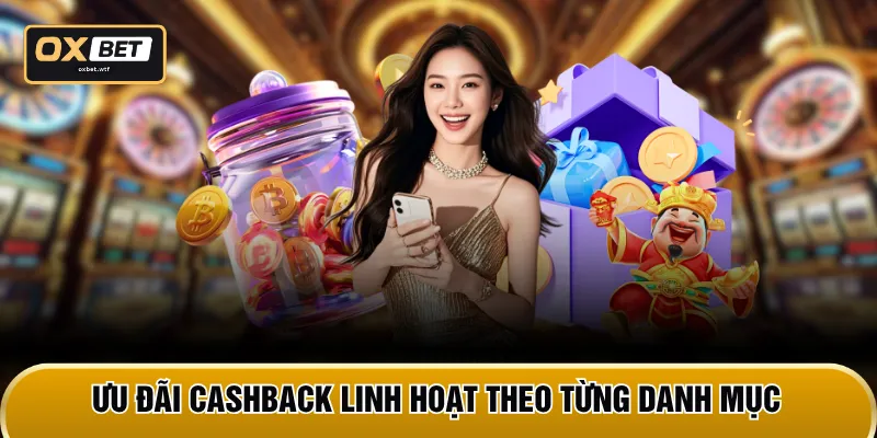Ưu đãi cashback linh hoạt theo từng danh mục